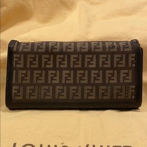 Authentic Fendi Zucca print wallet